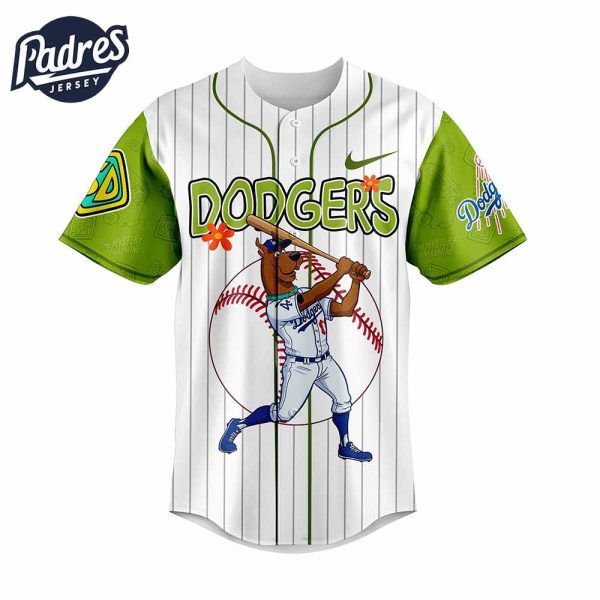 Los Angeles Dodgers MLB x Scooby Doo Personalized Baseball Jersey Outfit 4