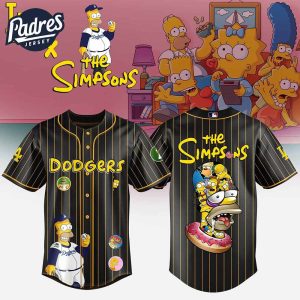 Los Angeles Dodgers MLB x The Simpsons Baseball Jersey Style 1