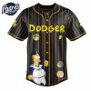 Los Angeles Dodgers MLB x The Simpsons Baseball Jersey Style 3