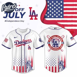 Los Angeles Dodgers Special Independence Day 2025 Baseball Jersey
