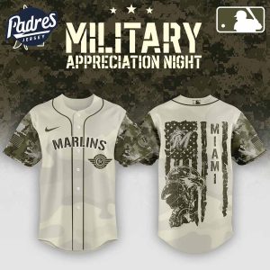 Miami Marlins x Armed Forces Day Night Baseball Jersey