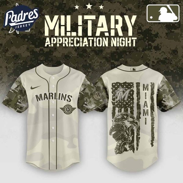 Miami Marlins x Armed Forces Day Night Baseball Jersey