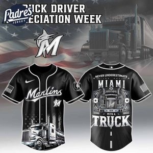Miami Marlins x Nation Truck Driver Baseball Jersey