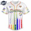 Milwaukee Brewers MLB x Happy Pride Month Baseball Jersey 3