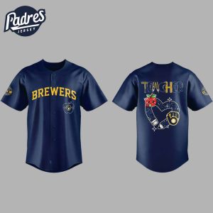 Milwaukee Brewers Teacher Night 2025 Baseball Jersey Outfit 1