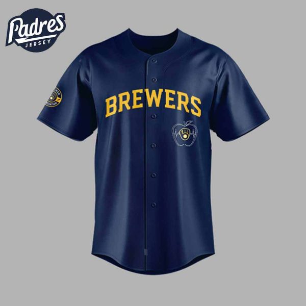 Milwaukee Brewers Teacher Night 2025 Baseball Jersey Outfit 2