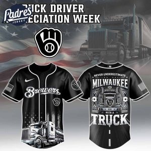 Milwaukee Brewers x Nation Truck Driver Baseball Jersey