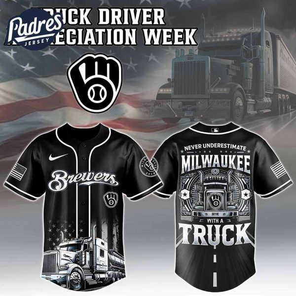 Milwaukee Brewers x Nation Truck Driver Baseball Jersey