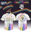 Minnesota Twins MLB x Happy Pride Month Baseball Jersey 1