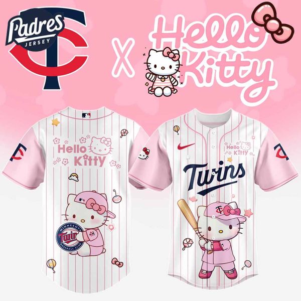 Minnesota Twins MLB x Hello Kitty New Baseball Jersey