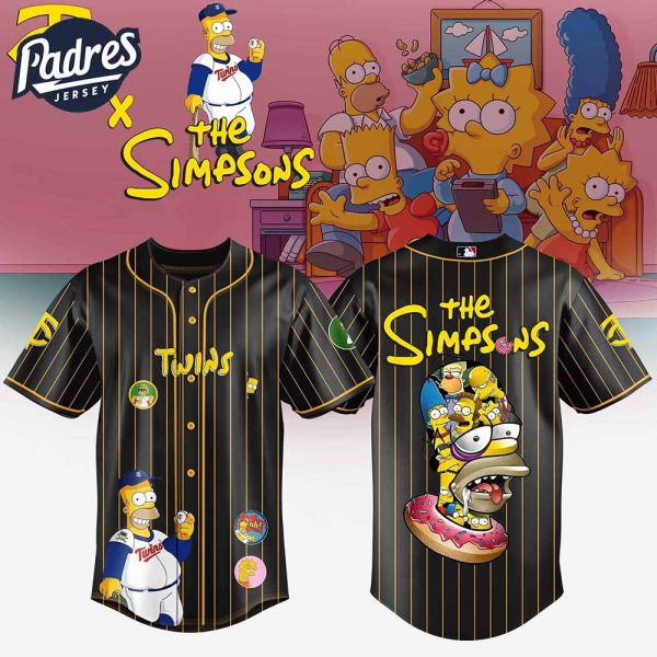 Minnesota Twins MLB x The Simpsons Baseball Jersey Style 1
