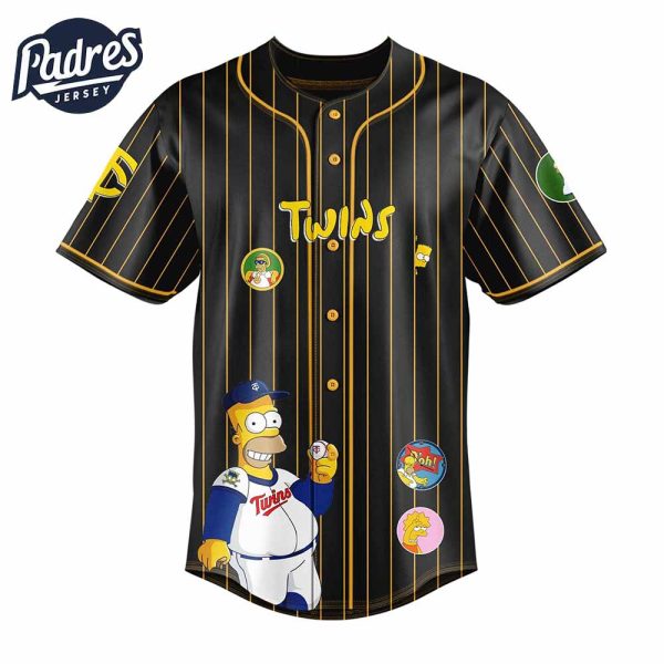 Minnesota Twins MLB x The Simpsons Baseball Jersey Style 3