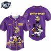 Minnesota Vikings NFL x Mickey Mouse Personalized Baseball Jersey Outfit 3