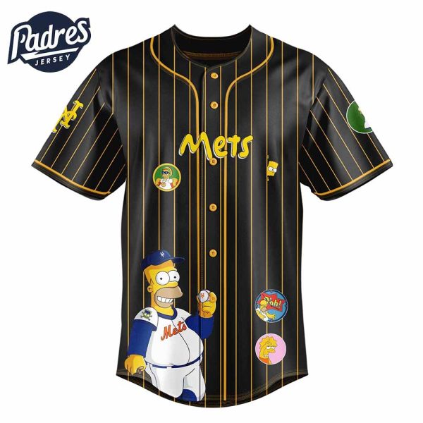 New York Mets MLB x The Simpsons Baseball Jersey Style 3