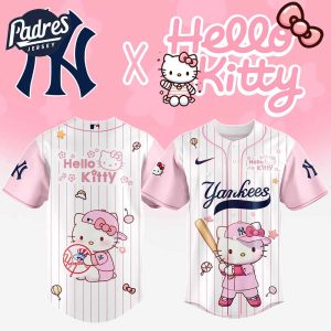 New York Yankees MLB x Hello Kitty New Baseball Jersey