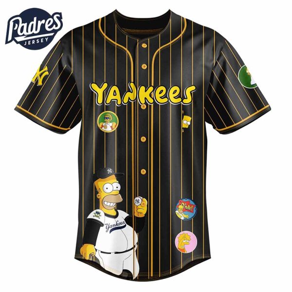 New York Yankees MLB x The Simpsons Baseball Jersey Style 2