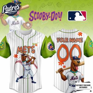 New Yorks Mets MLB x Scooby Doo Personalized Baseball Jersey Outfit 1