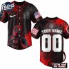 Notre Dame Fighting Irish Football x Deadpool Baseball Jersey Outfit 2