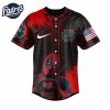 Notre Dame Fighting Irish Football x Deadpool Baseball Jersey Outfit 4
