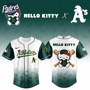 Oakland Athletics MLB x Hello Kitty Night Baseball Jersey Special