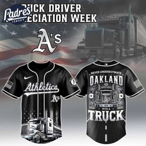 Oakland Athletics x Nation Truck Driver Baseball Jersey