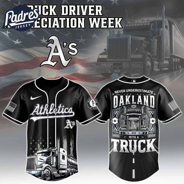 Oakland Athletics x Nation Truck Driver Baseball Jersey