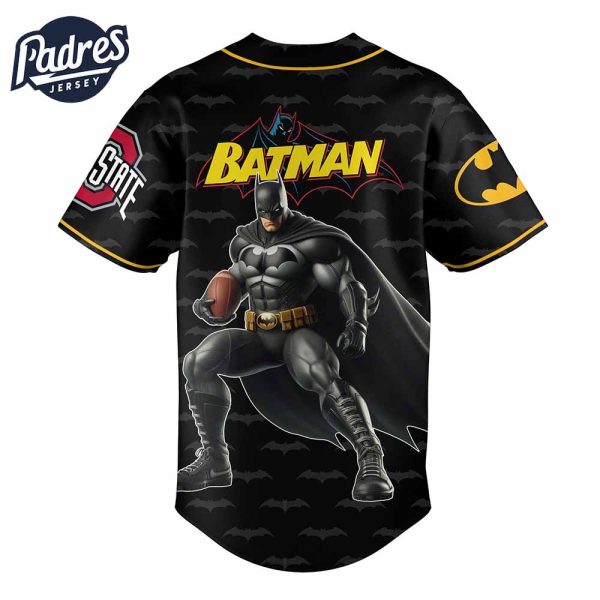 Ohio State Buckeyes NCAA x Batman Personalized Baseball Jersey Outfit 2