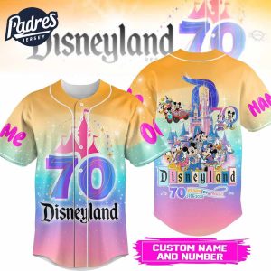 Personalized Disneyland 70 Years Of Magic 1955 2025 Baseball Jersey