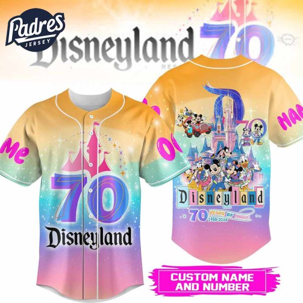 Personalized Disneyland 70 Years Of Magic 1955 2025 Baseball Jersey