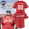 Personalized Rocket City Trash Pandas x Alabama White Sauce Baseball Jersey