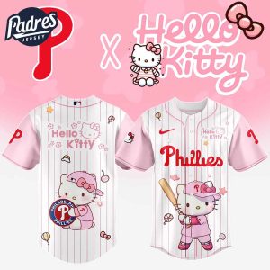 Philadelphia Phillies MLB x Hello Kitty New Baseball Jersey