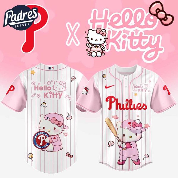 Philadelphia Phillies MLB x Hello Kitty New Baseball Jersey