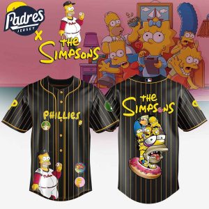Philadelphia Phillies MLB x The Simpsons Baseball Jersey Style 1