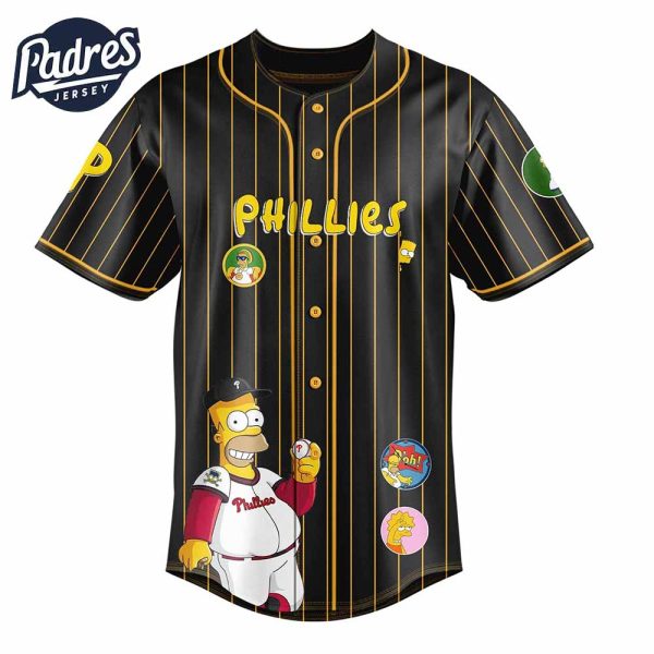 Philadelphia Phillies MLB x The Simpsons Baseball Jersey Style 2