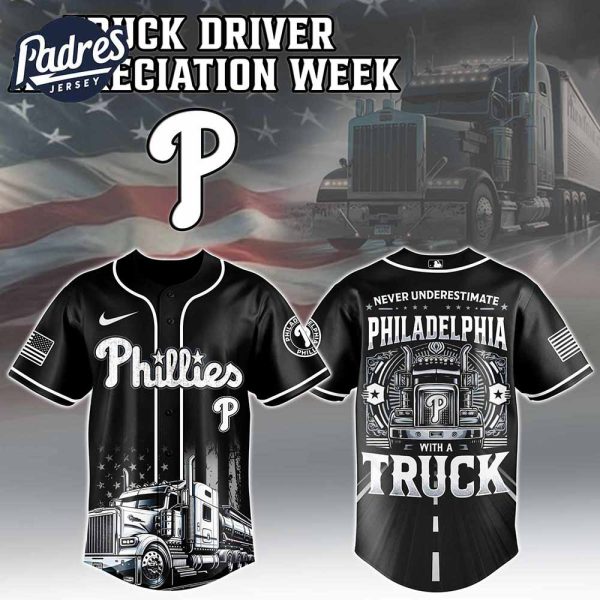 Philadelphia Phillies x Nation Truck Driver Baseball Jersey