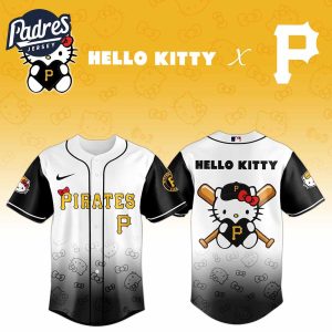 Pittsburgh Pirates MLB x Hello Kitty Night Baseball Jersey Special