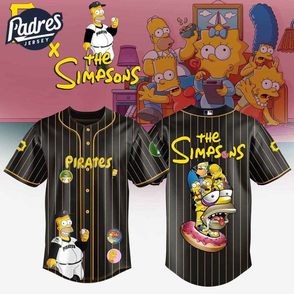 Pittsburgh Pirates MLB x The Simpsons Baseball Jersey Style 3