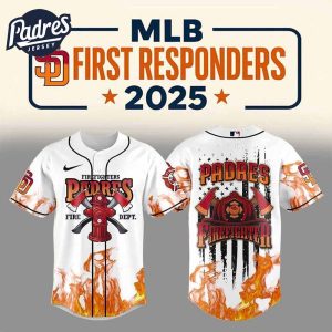 San Diego Padres Firefighter Appreciation Day 2025 Baseball Jersey 14 11zon