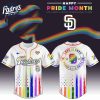 San Diego Padres MLB x Happy Pride Month Baseball Jersey 1