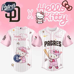 San Diego Padres MLB x Hello Kitty New Baseball Jersey
