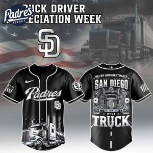 San Diego Padres x Nation Truck Driver Baseball Jersey