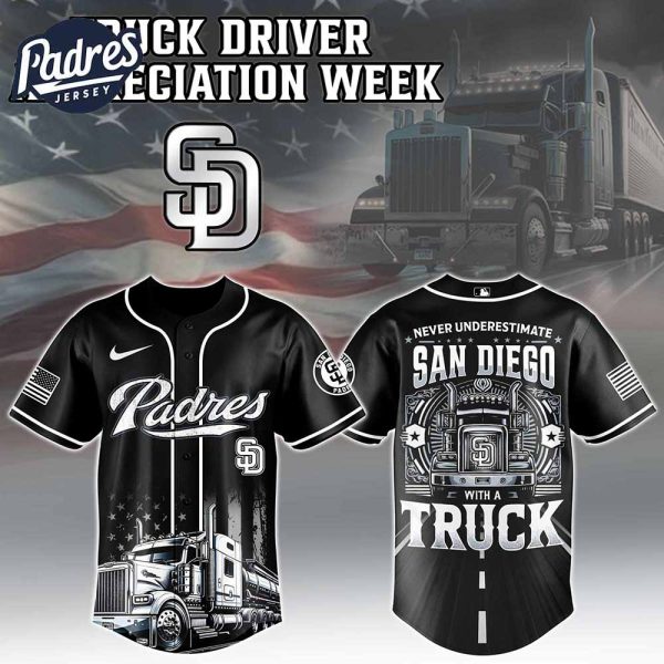 San Diego Padres x Nation Truck Driver Baseball Jersey