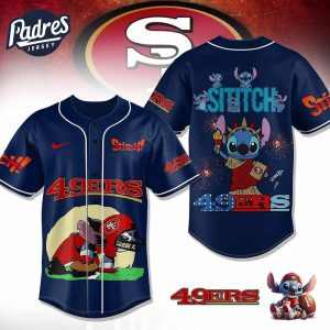 San Francisco 49ers NFL x stitch Personalized Baseball Jersey Outfit 1