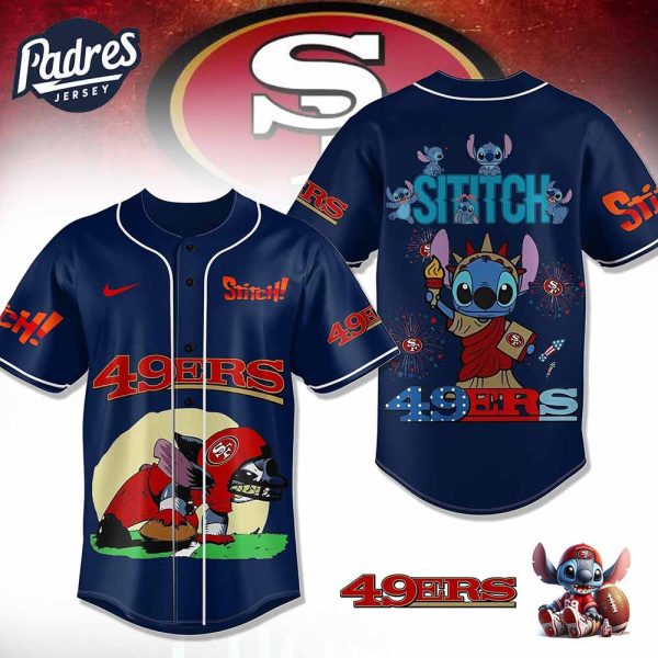 San Francisco 49ers NFL x stitch Personalized Baseball Jersey Outfit 1