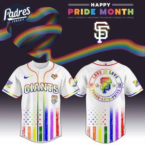 San Francisco Giants MLB x Happy Pride Month Baseball Jersey 1