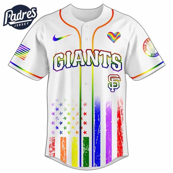 San Francisco Giants MLB x Happy Pride Month Baseball Jersey 3
