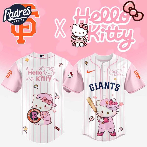 San Francisco Giants MLB x Hello Kitty New Baseball Jersey