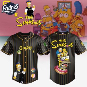 San Francisco Giants MLB x The Simpsons Baseball Jersey Style 1