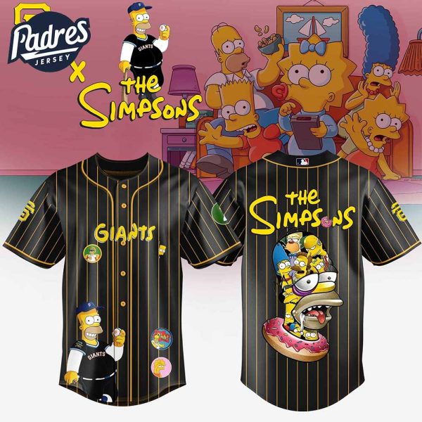 San Francisco Giants MLB x The Simpsons Baseball Jersey Style 1