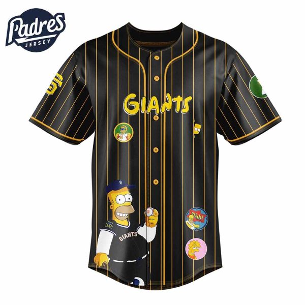 San Francisco Giants MLB x The Simpsons Baseball Jersey Style 3